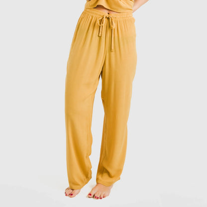 Pantalón largo viscosa bambula liso