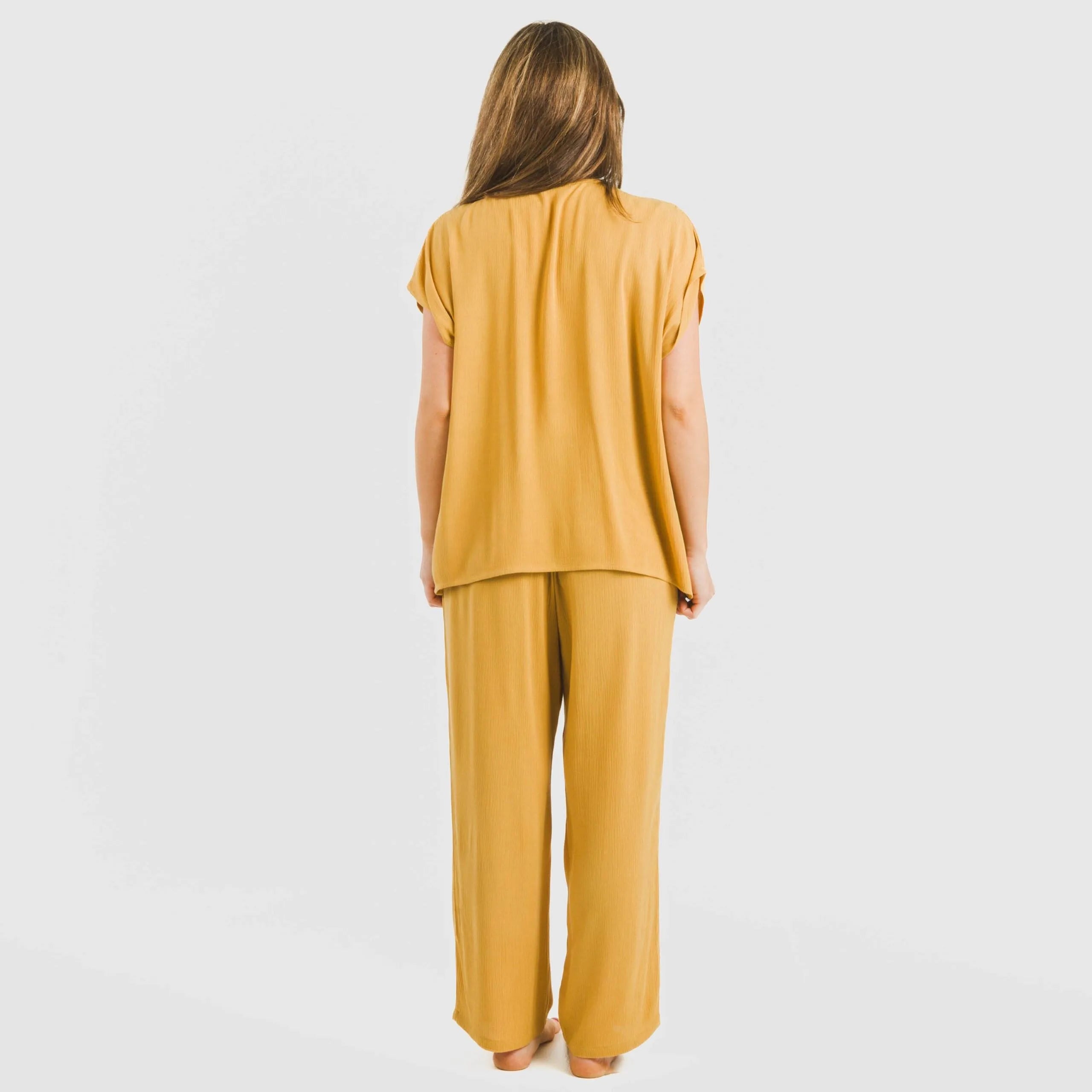 Pantalón largo viscosa bambula liso