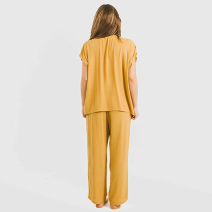 Pantalón largo viscosa bambula liso