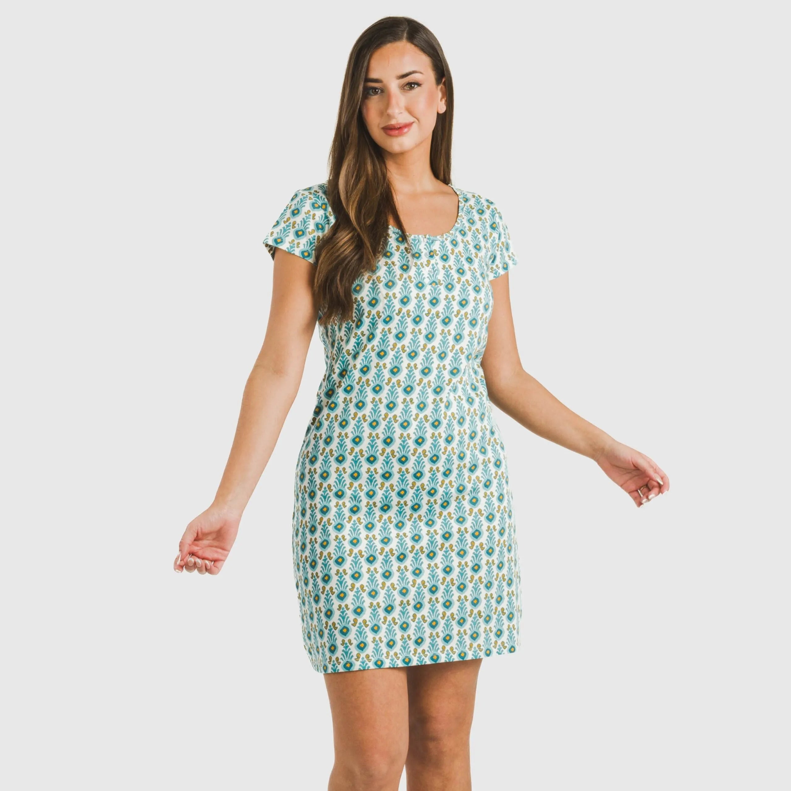 Blusa a maniche corte da donna hibiscus
