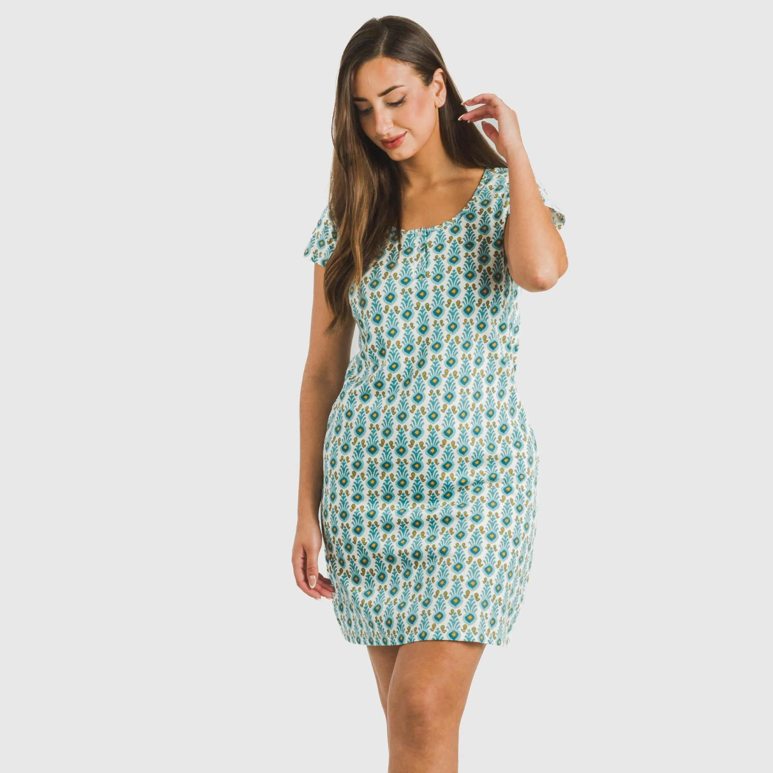 Blusa a maniche corte da donna hibiscus