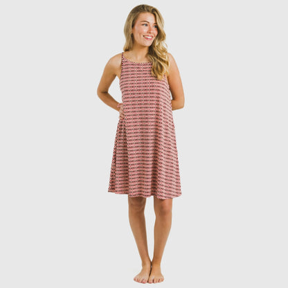 Vestido corto tirantes crepe Jannat burdeos