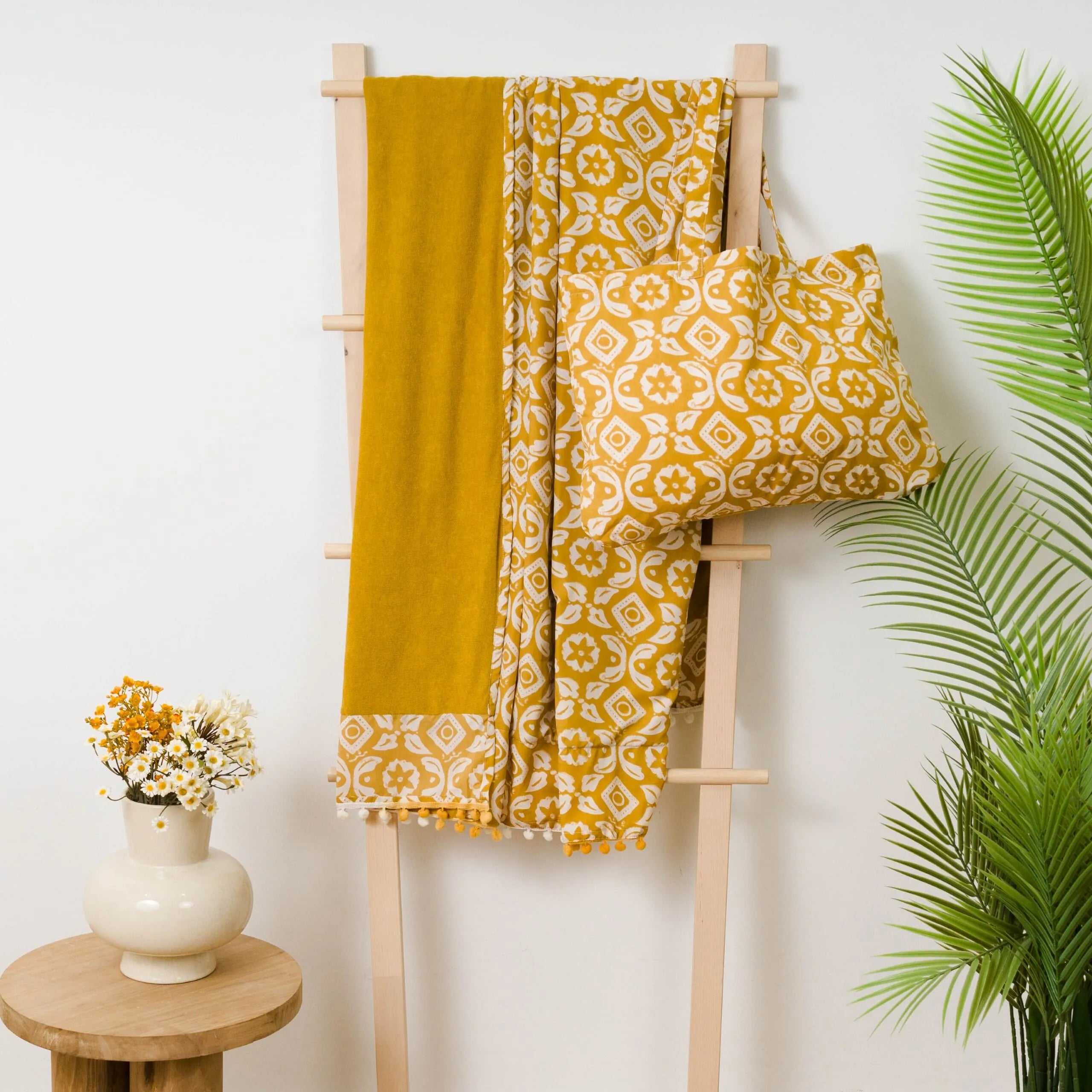 PACK TOALLA PAREO + BOLSO EUGENIA