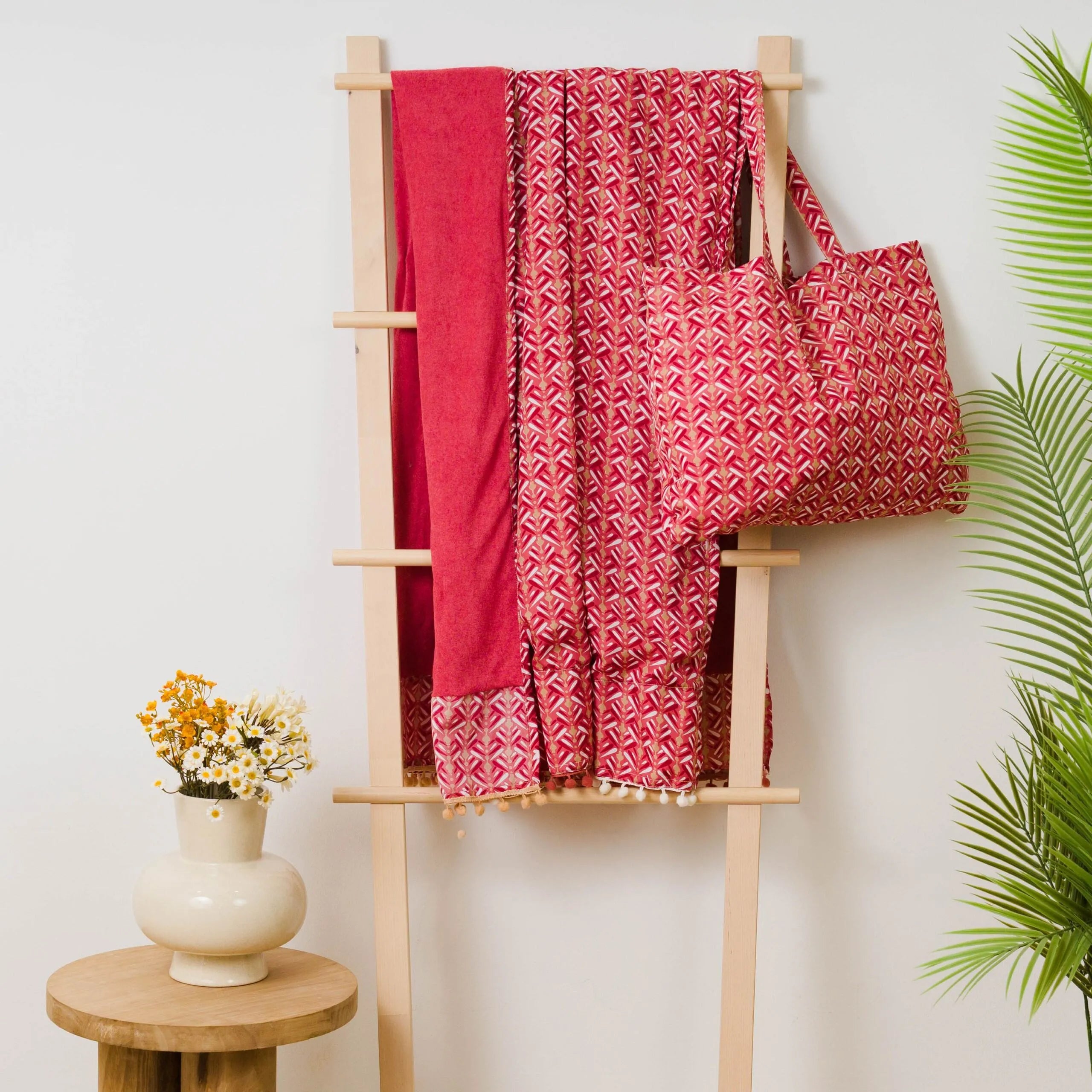 PACK TOALLA PAREO + BOLSO ELOINA