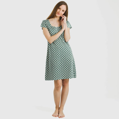 Blusón algodón Narciso indigo