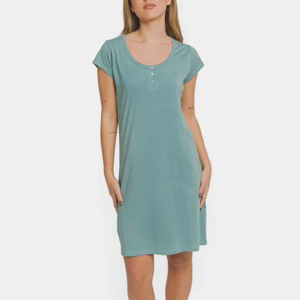 Chemisier uni en coton