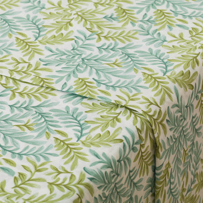 Juego de sábanas algodón percal Zafra verde