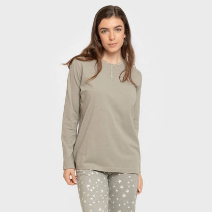 PIJAMA LLARG ALGA DONA ESTRELLITA
