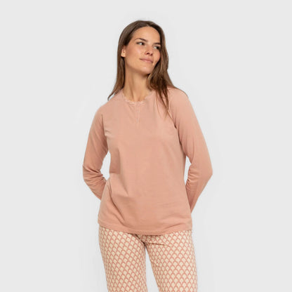 Pijama largo algodón Dunia rosa keike