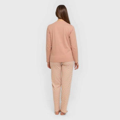 Pijama largo algodón Dunia rosa keike