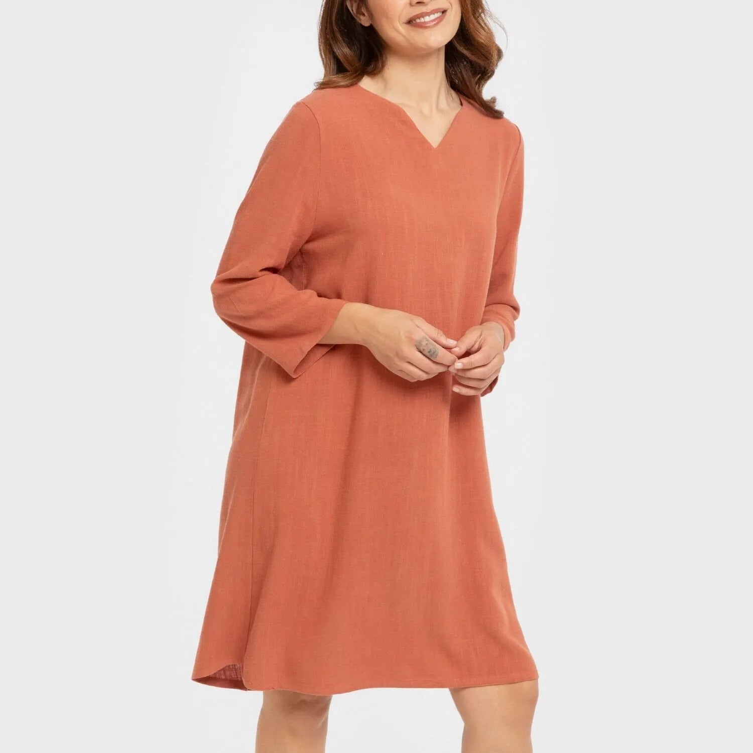 Camisola lino mujer lisa