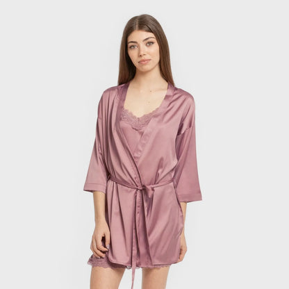 Bata corta mujer satén Friday liso