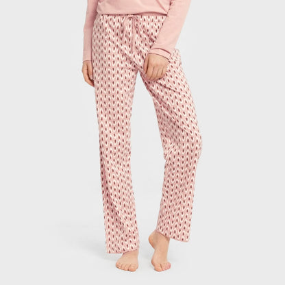Pijama largo algodón Tana rosa keike