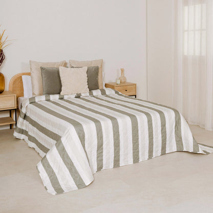 Colcha bouti Raya Calcuta verde seco