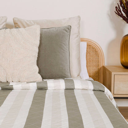 Colcha bouti Raya Calcuta verde seco