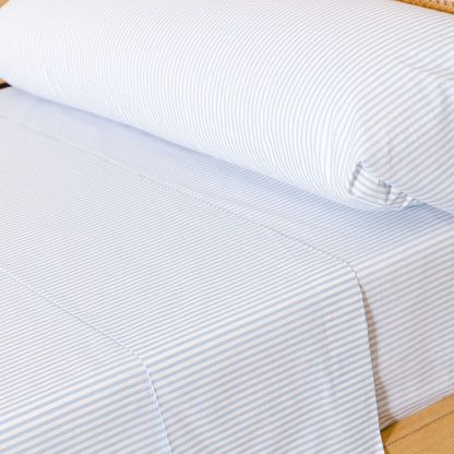 Set di lenzuola in percalle di cotone a righe Kodac