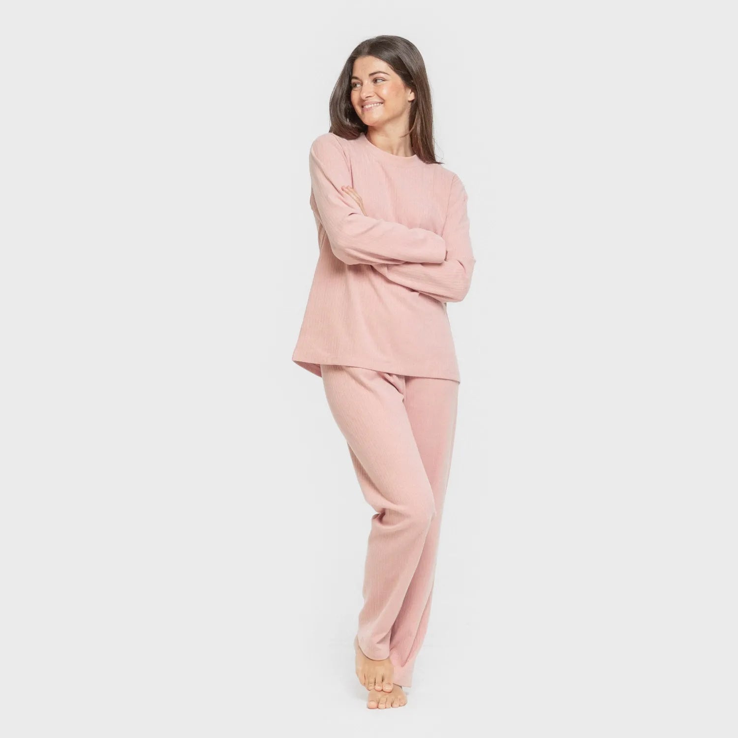 PIJAMA CANALE RAYA ANCHA LISA MUJER