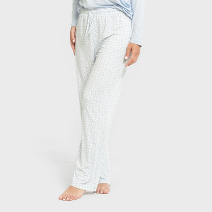 Pijama largo mujer soft Clau celeste