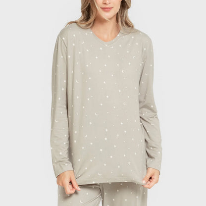 PIJAMA LLARG DONA SOFT AMBARINA