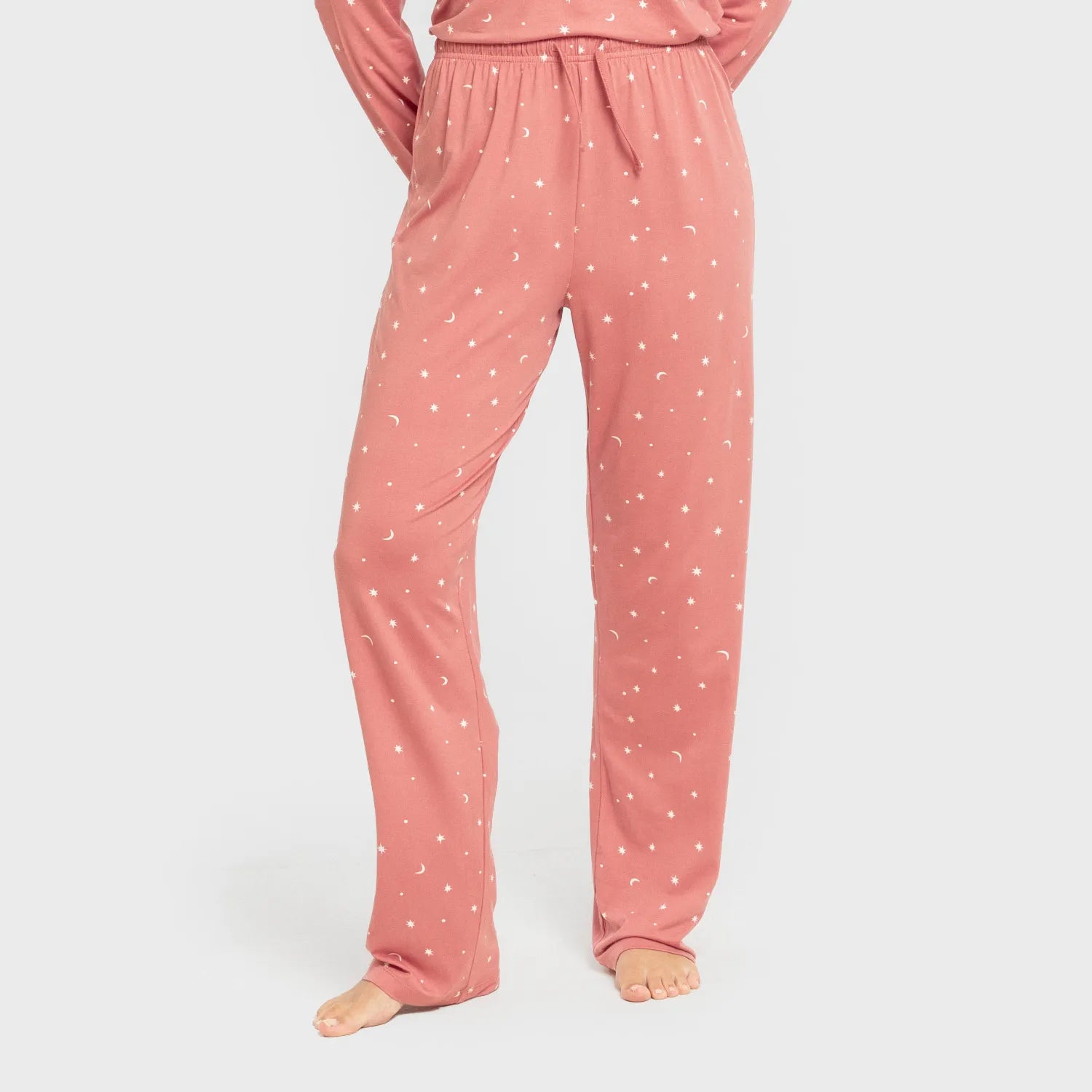 Pijama largo mujer soft Ambarina marsala