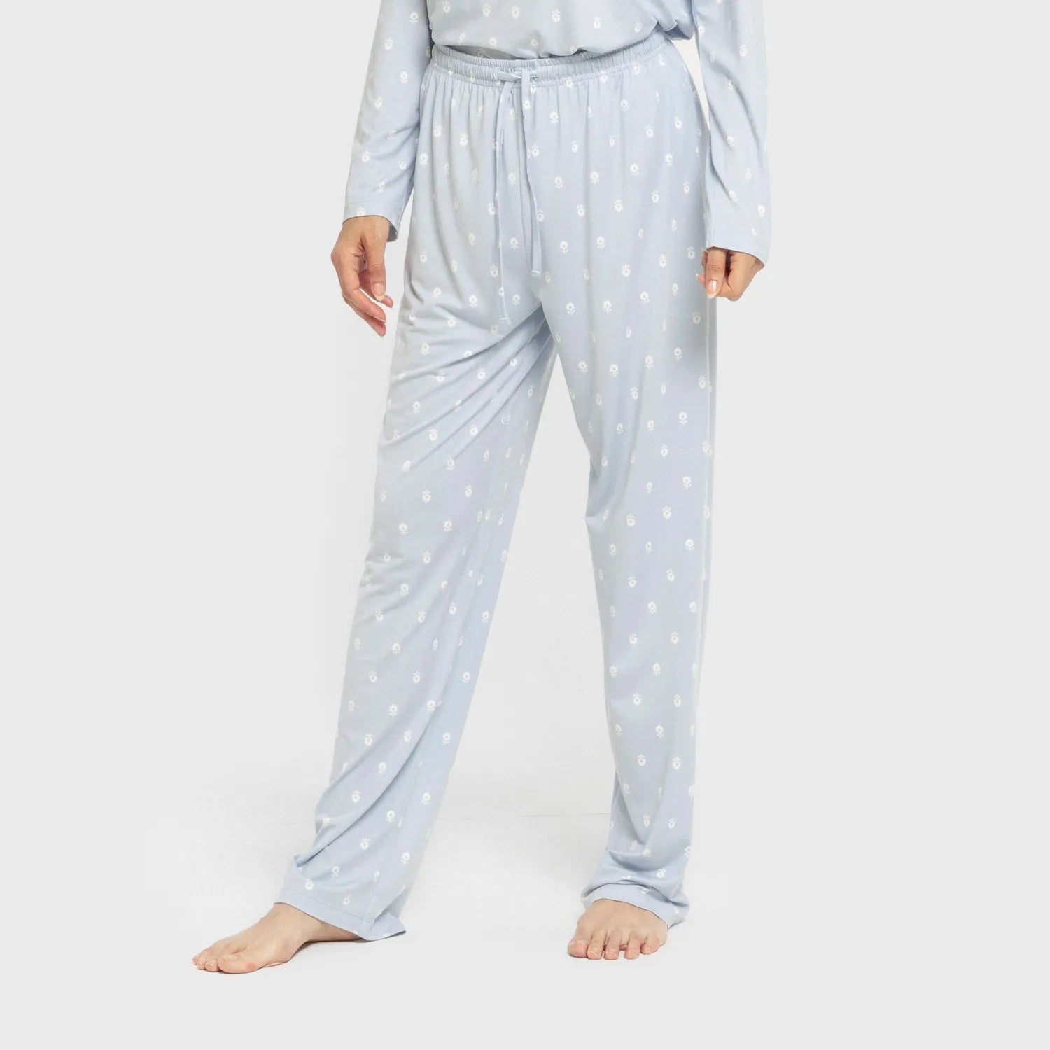 Pijama largo mujer soft Baby celeste