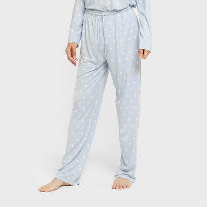 Pijama largo mujer soft Baby celeste