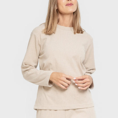 PIJAMA CANALE RAYA ANCHA LISA MUJER