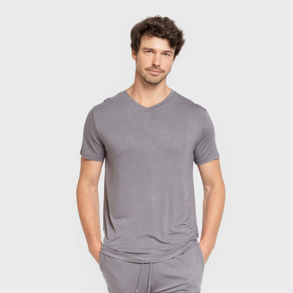 Pigiama corto da uomo in viscosa semplice