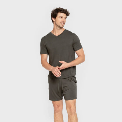 PIJAMA CURT VISCOSA HOME LLIS