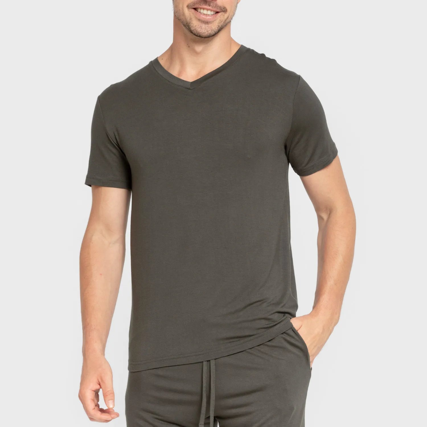 PIJAMA CURT VISCOSA HOME LLIS