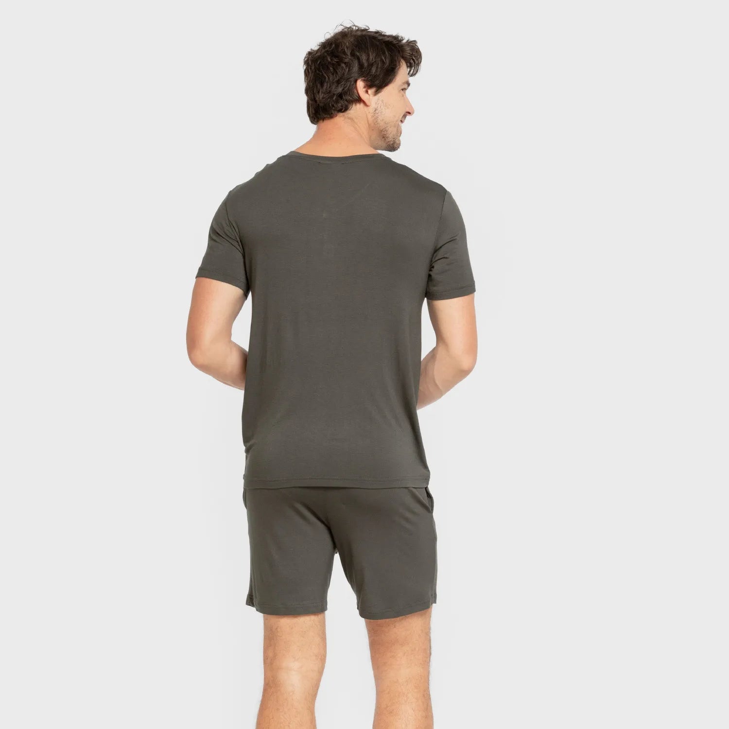 PIJAMA CURT VISCOSA HOME LLIS