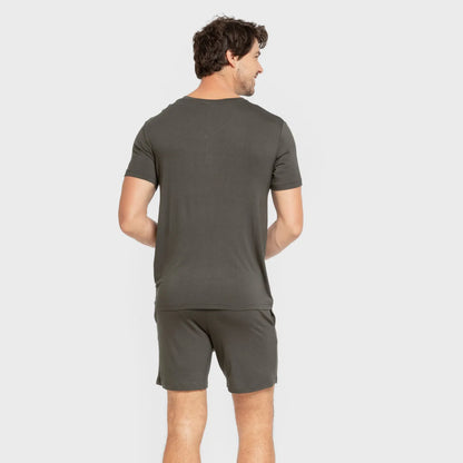 PIJAMA CURT VISCOSA HOME LLIS