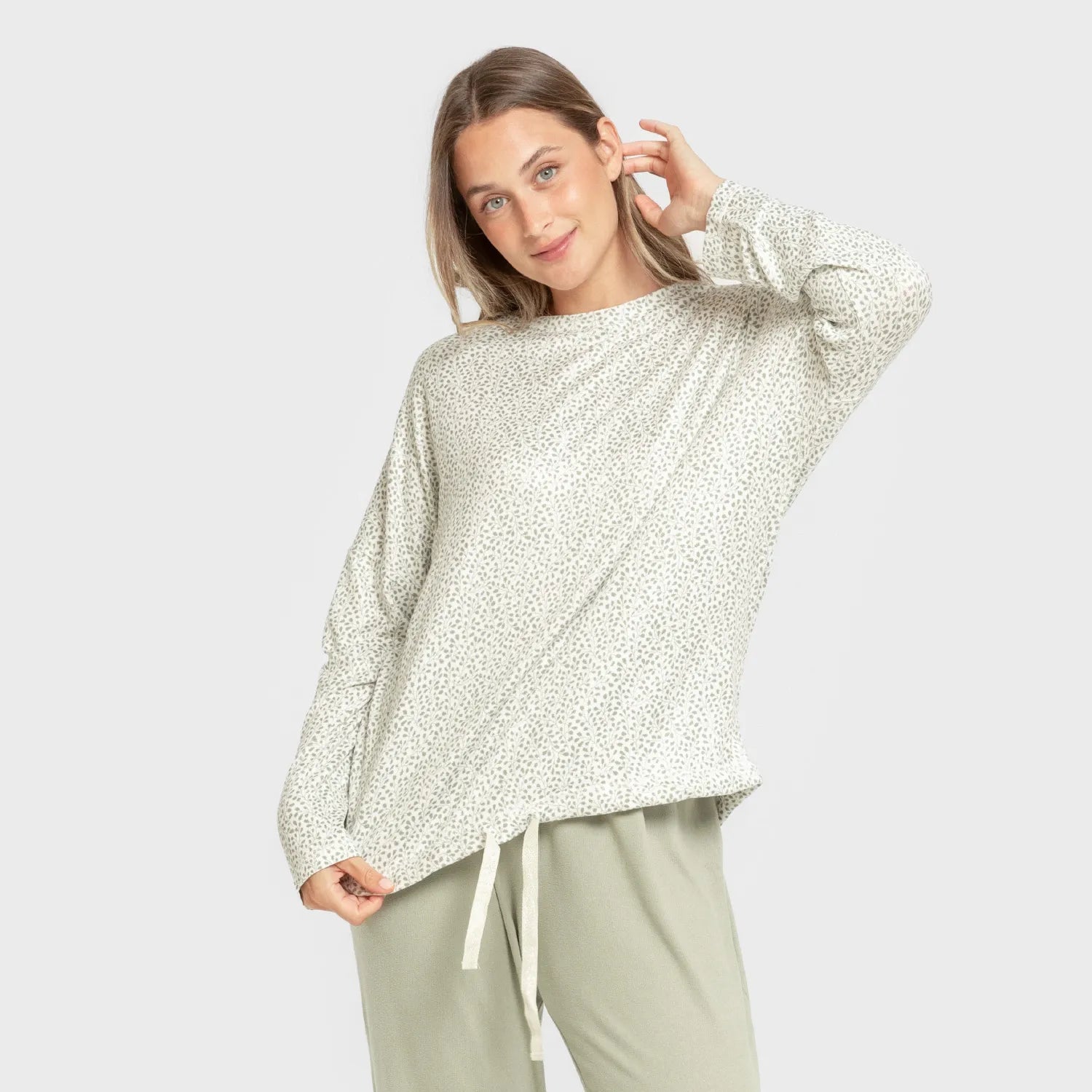 Pijama largo Secret mujer Veleta verde