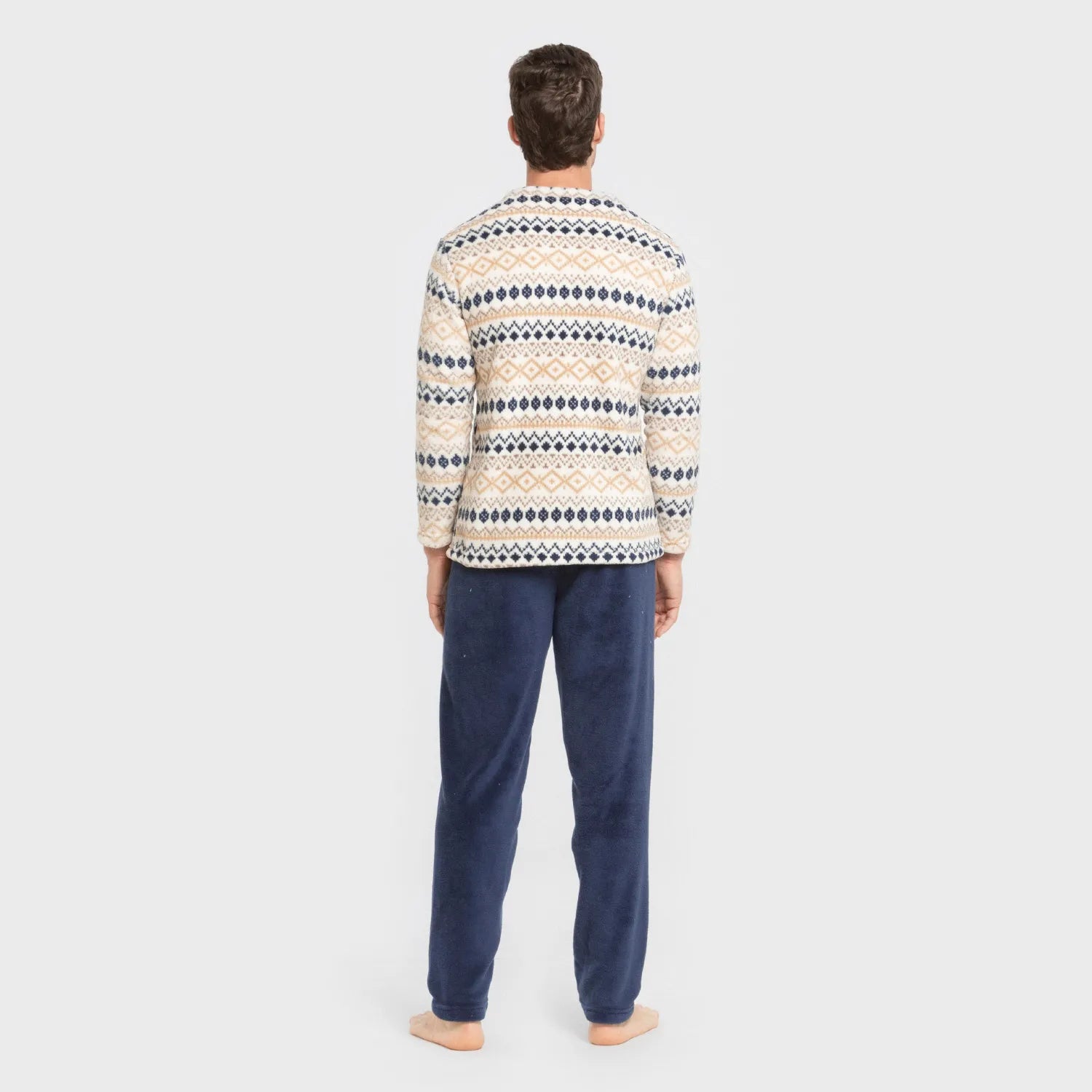 Pijama coral hombre Cor azul