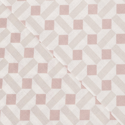 Juego de sábanas Enrieta rosa keike - topo