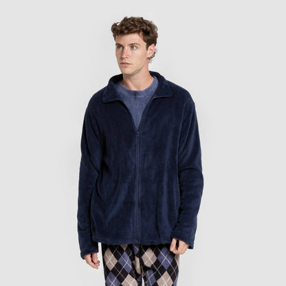 Moletom masculino liso coral