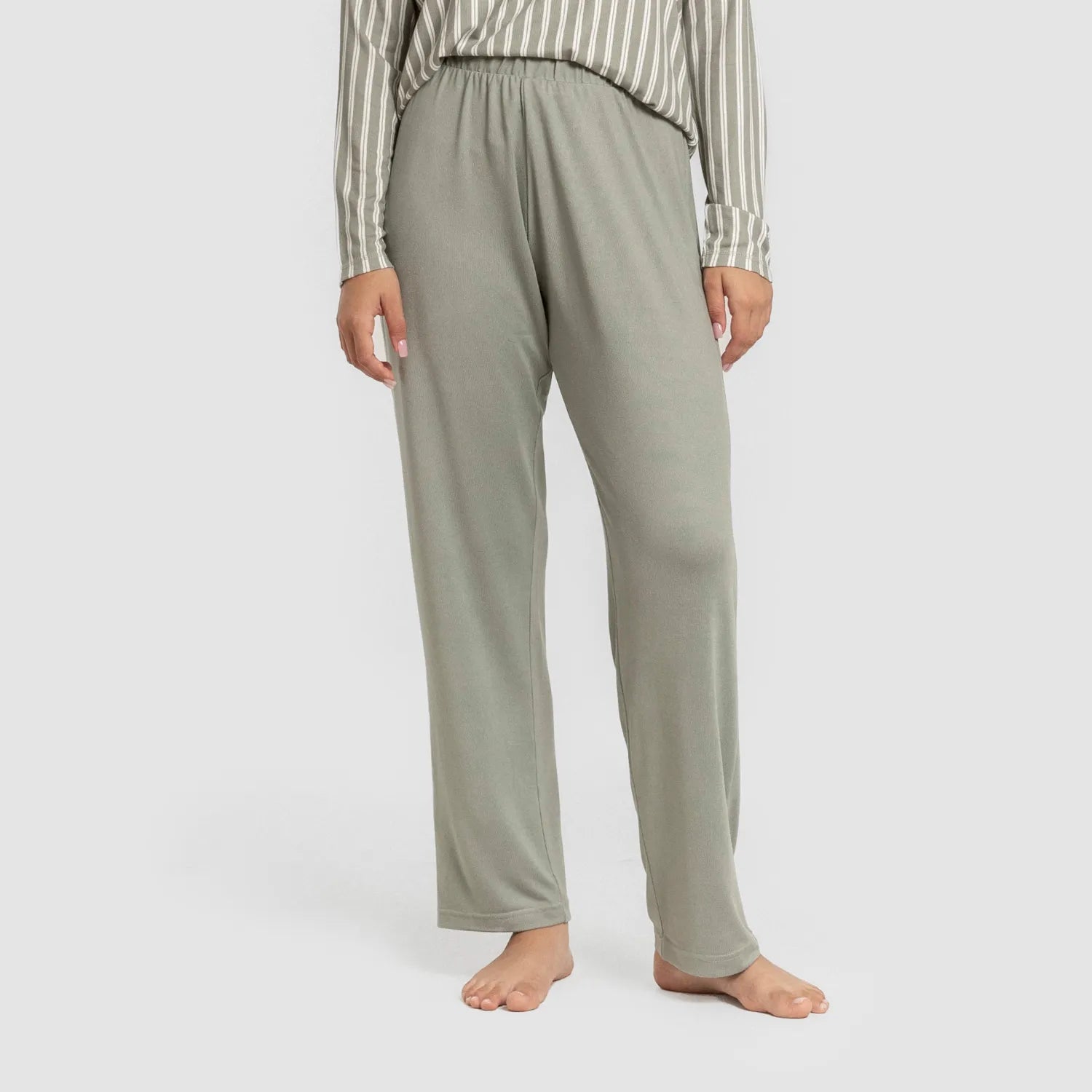 Pijama largo Secret mujer Raya Marsella verde caceria