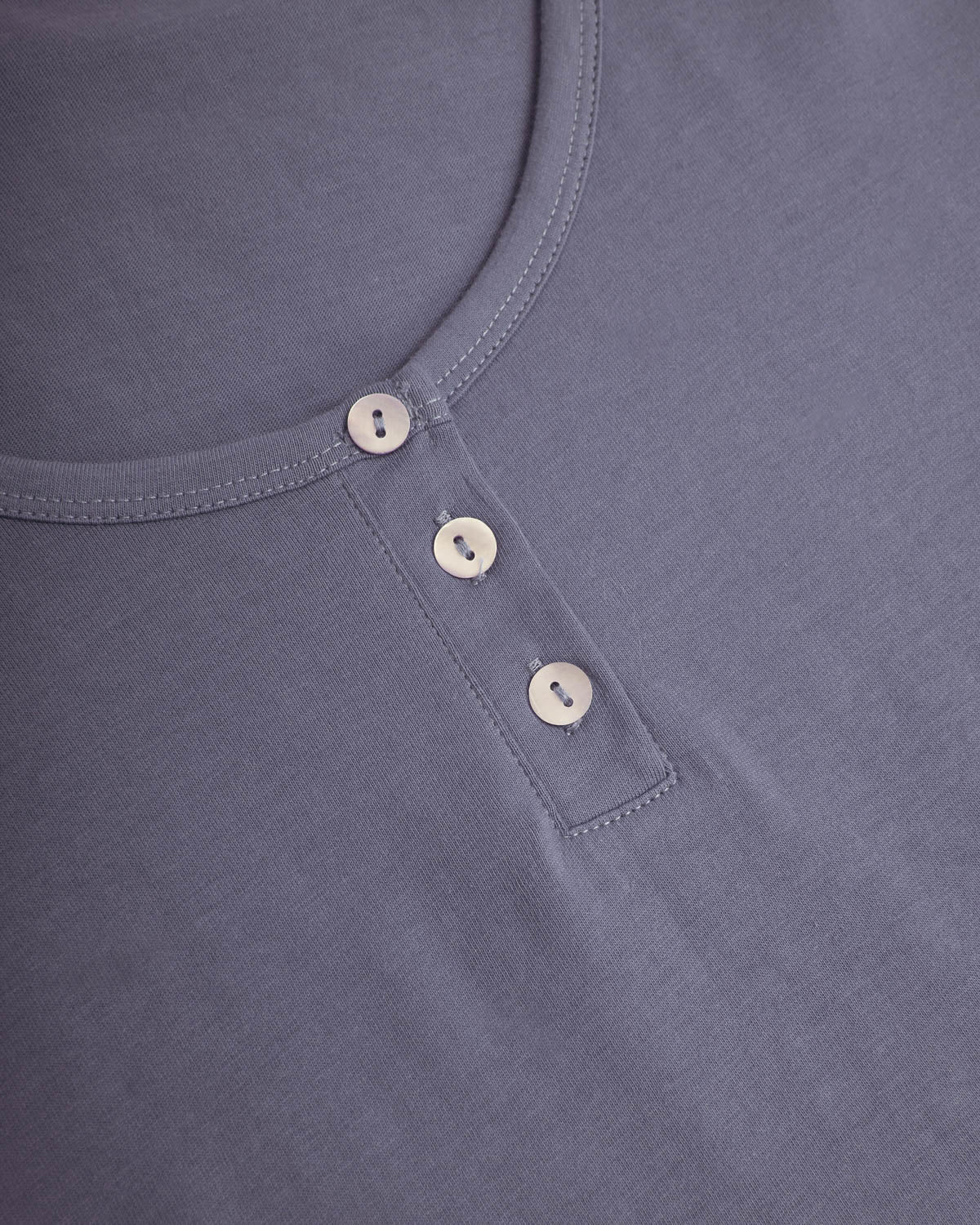 Camisón corto de algodón ídigo