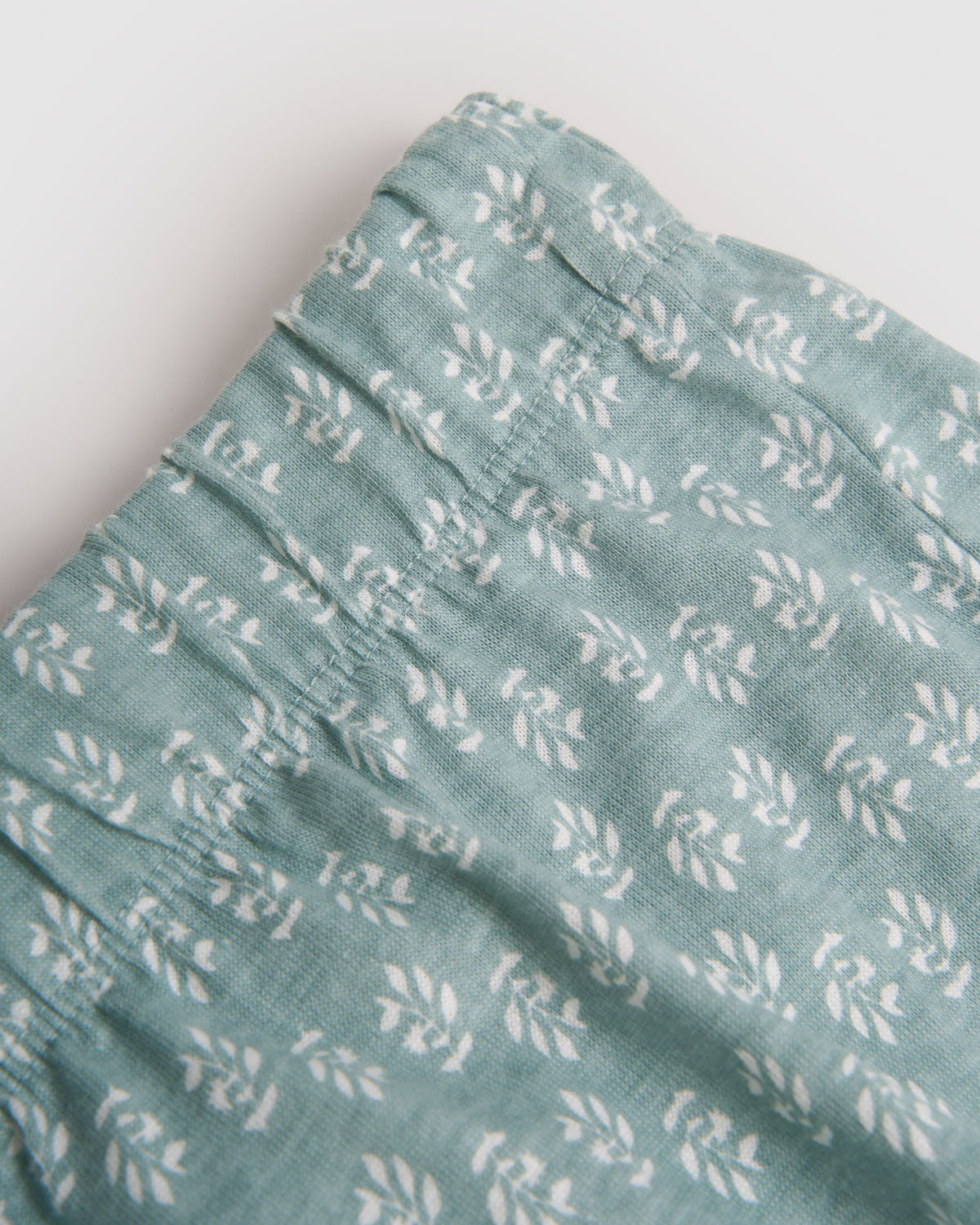 Pijama alças algodão tiara verde