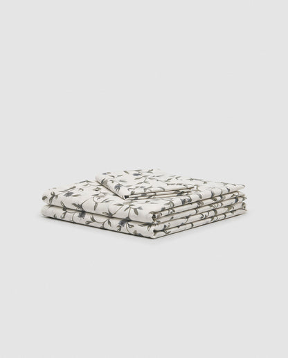 Parure de draps en coton Triana Dry Green – Keike Blue – Haut