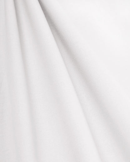Plain white cotton sheet set