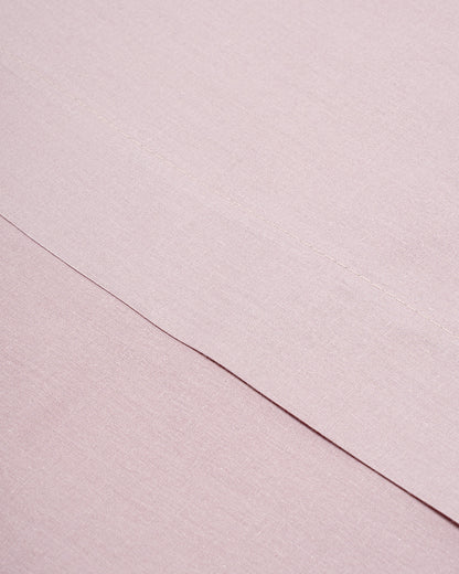 Juego de sábanas algodón rosa