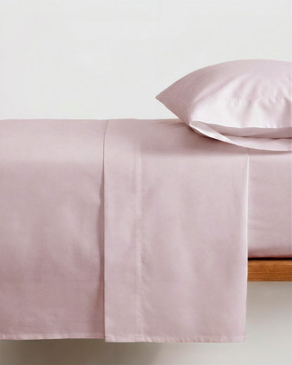 Ensemble de draps en coton rose
