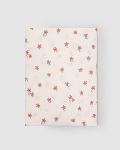 Juego de sábanas franela 100% algodón floralia rosa keike