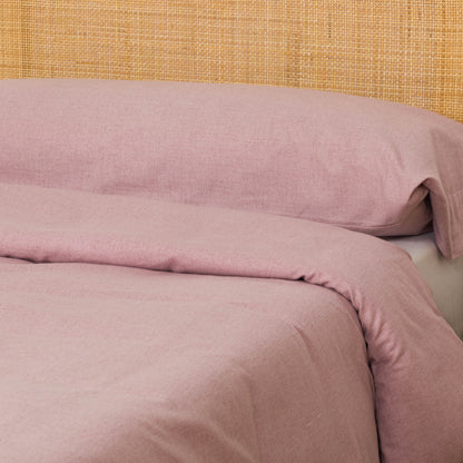 Funda Nórdica Franela Solid Malva/Rosa