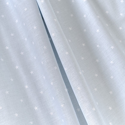 Juego de sábanas de cuna de algodón estrellitas celeste