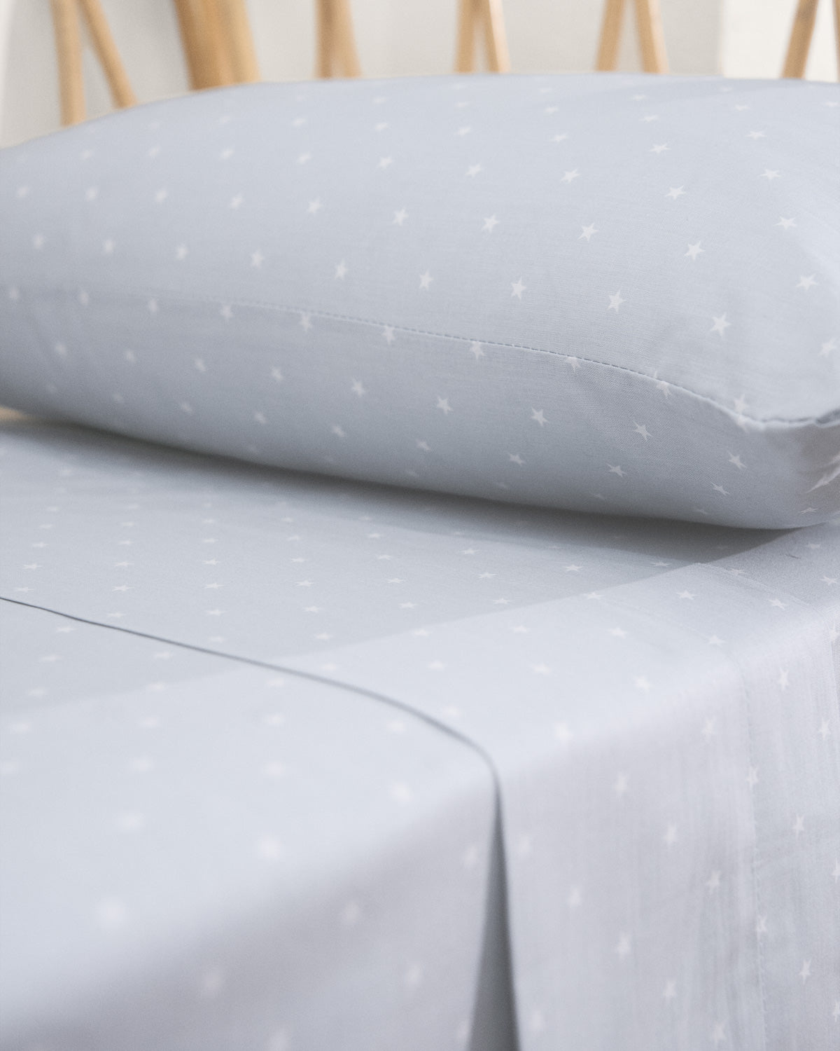 Juego sábanas cuna 100% algodón estrellitas