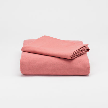 Funda Nórdica Franela Solid Rosa Marsala