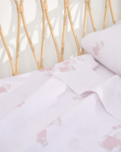 Jogo de lençóis de algodão felpudo