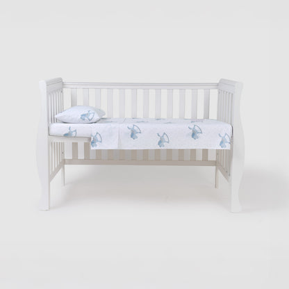 Juego de sábanas de cuna de algodón caballitos